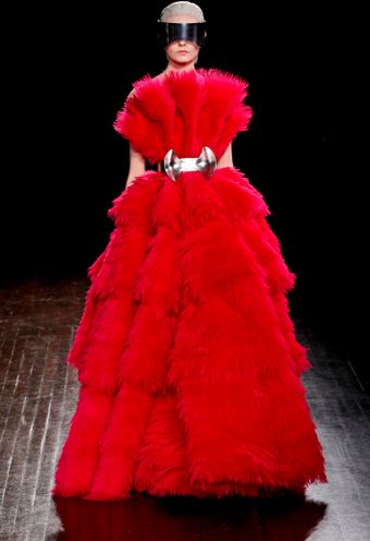 Alexander McQueen Fall 2012 Ruffle Feather Organza Ball Gown  - Lyst
