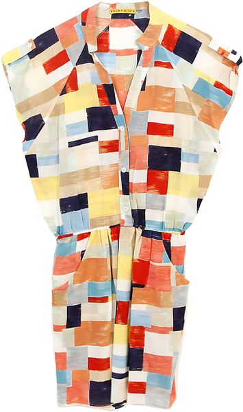 Alice + Olivia Taryn Butterfly Dolman Dress in Multicolor (multi) - Lyst