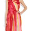 Bottega Veneta Plissé Silkchiffon Dress in Multicolor (multicolored) - Lyst