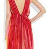 Bottega Veneta Plissé Silkchiffon Dress in Multicolor (multicolored) - Lyst