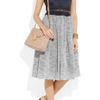 Carven Twill and Tweed Belted Dress in Blue (navy) - Lyst