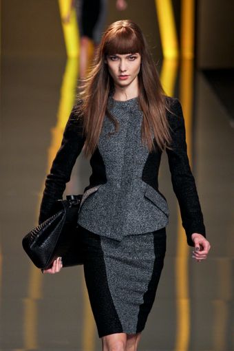 Elie Saab Fall 2012 Colorblock Skirt - Lyst