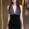Elie Saab Fall 2012 DeepV Bodycon Dress in Gray (black) - Lyst