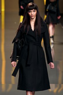 Elie Saab Fall 2012 Belted Wool Coat - Lyst