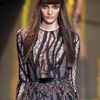 Elie Saab Fall 2012 Sheer Inset Bronze Tree Branch Print Gown in Brown (black, brown) - Lyst