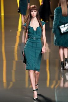Elie Saab Fall 2012 Geometric Front Body-Con Dress  - Lyst