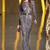 Elie Saab Fall 2012 Sheer Sequin Encrusted Evening Gown  in Silver - Lyst