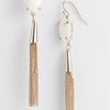 Kendra Scott Laurel Tassel Drop Earrings in White (white mother of pearl) - Lyst