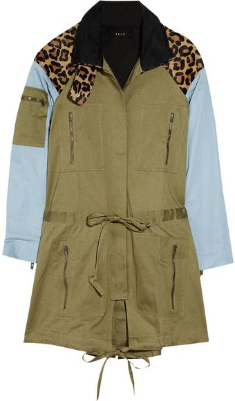 Ksubi Cotton, Chambray and Calf Hair Jacket - Lyst