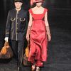 Louis Vuitton Fall 2012 Metallic Shimmer Floral Button Detail Dress in Red - Lyst