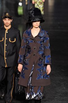 Louis Vuitton Fall 2012 Floral Appliqué Wool Coat  - Lyst
