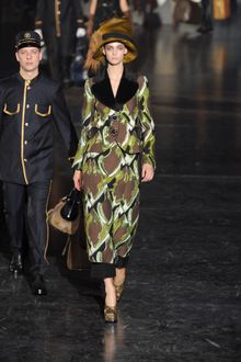 Louis Vuitton Fall 2012 Metallic Embroidered Geometric Print Midi Dress - Lyst