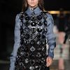 Miu Miu Fall 2012 Long Sleeve Grey Satin Shirt in Blue - Lyst
