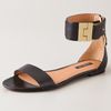 Rachel Zoe Gladys Flat Sandals in Black - Lyst