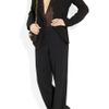 Yves Saint Laurent Halterneck Stretchlace Bodysuit in Black - Lyst