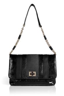 Anya Hindmarch Black Stripy Gracie Bag - Lyst