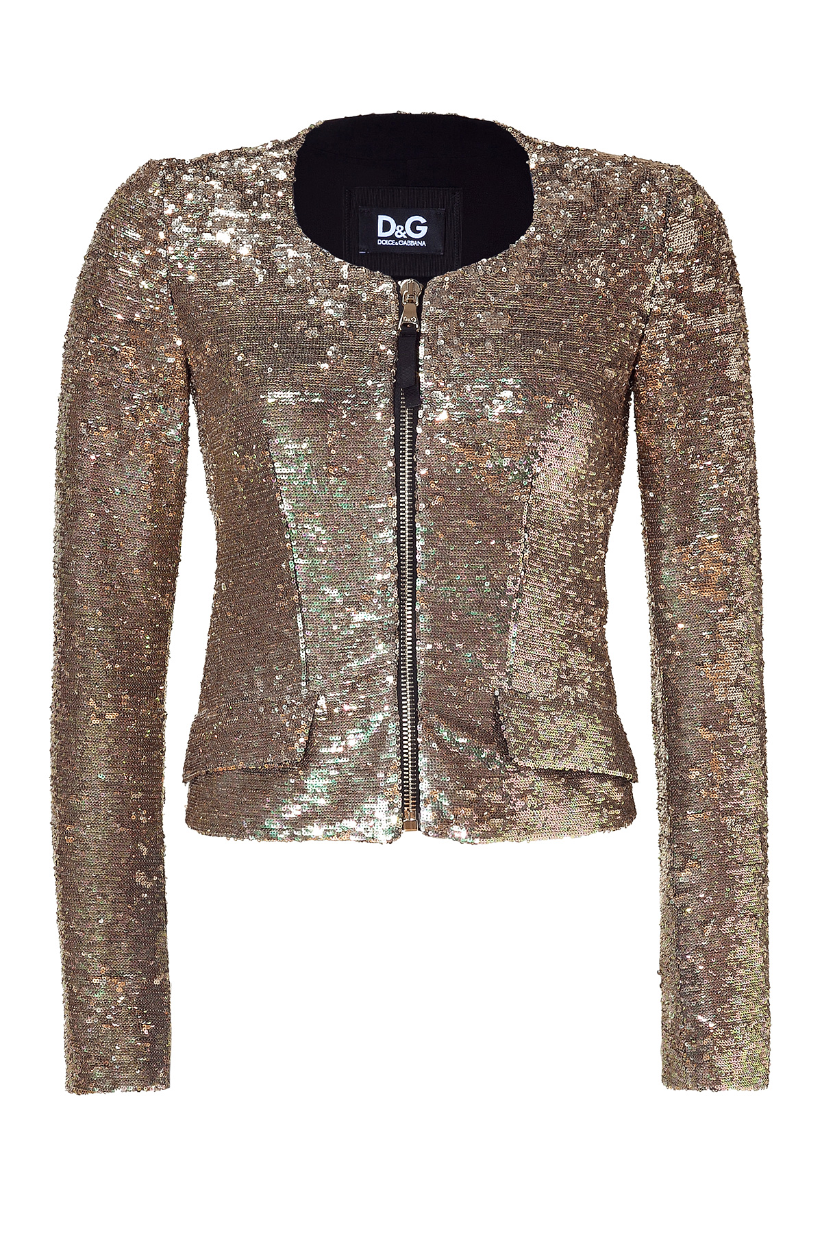 D&g Gold Sequin Jacket in Gold Lyst