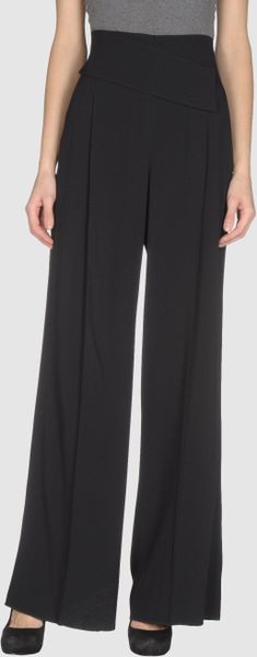 Emporio Armani Dress Pants in Black - Lyst