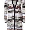 Missoni Patterned Long Cardigan in White (ivory) - Lyst