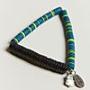 Lanvin Elastic Tribal Bracelet in Green for Men (petrol) - Lyst