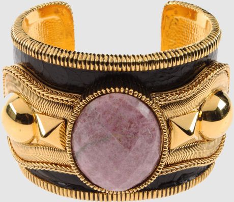 Roberto Cavalli Bracelet in Gold (black) - Lyst