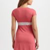 Cosabella Cap Sleeve Tunic Dress in Pink (white) - Lyst