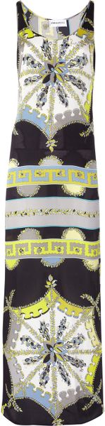 Emilio Pucci Printed Silk Maxi Dress in Multicolor (multicolored) - Lyst