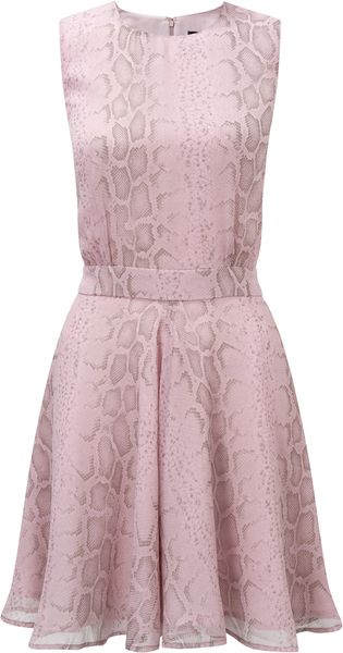 French Connection Pastel Python Dress - Lyst