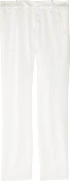 Gucci Mattesatin and Silkblend Pants in White (ivory) - Lyst