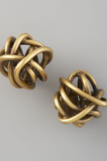 Kelly Wearstler Twisted Brass Earrings - Lyst