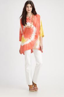 Lafayette 148 New York Tie-dye Silk Top - Lyst