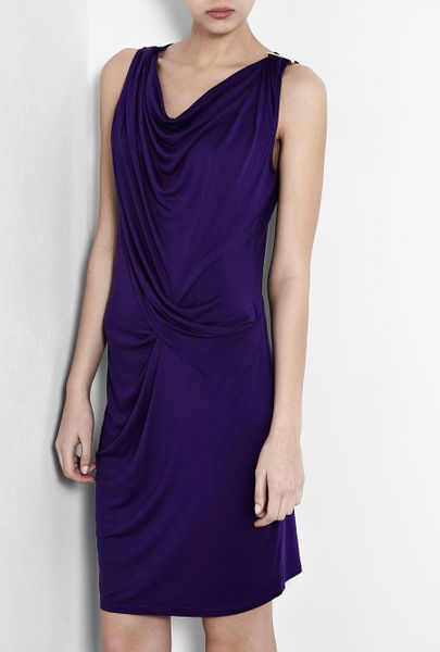 michael-by-michael-kors-purple-purple-sleeveless-logo-pin-dress ...