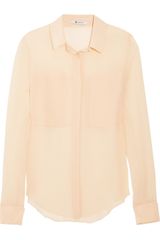 T By Alexander Wang Paneled Silk Shirt