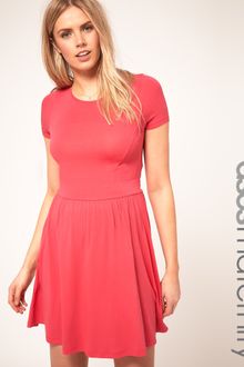 Asos Maternity Skater Dress With Short Sleeve - Lyst