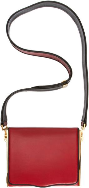 Christian Louboutin Carrie Medium Shoulder Bag in Red (gold) - Lyst