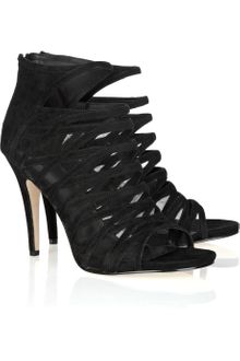 DKNY Ava Suede Cage Sandals - Lyst