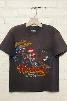 Free People Vintage Harley-davidson Rider By Choice Graphic Tee - Lyst