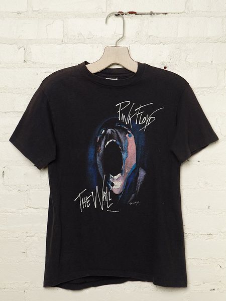 Free People Vintage Pink Floyd The Wall Rock Tee in Black - Lyst