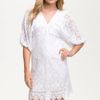 Laundry By Shelli Segal Lace Minidress in White (optic white) - Lyst