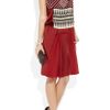 Bottega Veneta Handembellished Plissé Crepe and Satin Dress in Red - Lyst