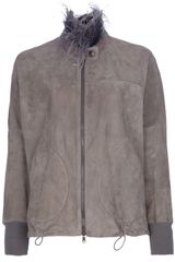 Brunello Cucinelli Ostrich Neck Jacket