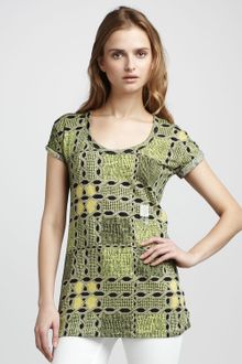 Burberry Brit Check-Print Tee - Lyst