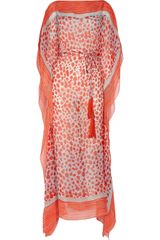 Diane Von Furstenberg Aaliyah Printed Silkgeorgette Kaftan