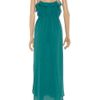 Geren Ford Polkadot Silk Maxi Dress in Blue (teal) - Lyst