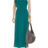 Geren Ford Polkadot Silk Maxi Dress in Blue (teal) - Lyst