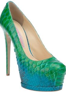 Gianmarco Lorenzi Python Skin Pump - Lyst
