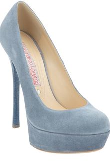 Gianmarco Lorenzi Suede Pump - Lyst