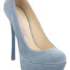 Gianmarco Lorenzi Suede Pump in Blue (sky) - Lyst