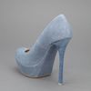 Gianmarco Lorenzi Suede Pump in Blue (sky) - Lyst