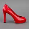 Gucci Peep Toe Shoe in Red - Lyst